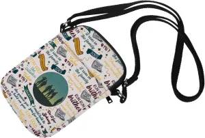 Musical Gift Musical Theater Quotes Makeup Zipper Pouch for Actor Actress (crossbody bag)
