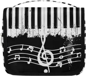 Paino Notes Hanging Travel Toiletry Bag Cosmetic Bag Portable Wash Bag with Hook for Bathroom Accessories Toiletries Cosmetics