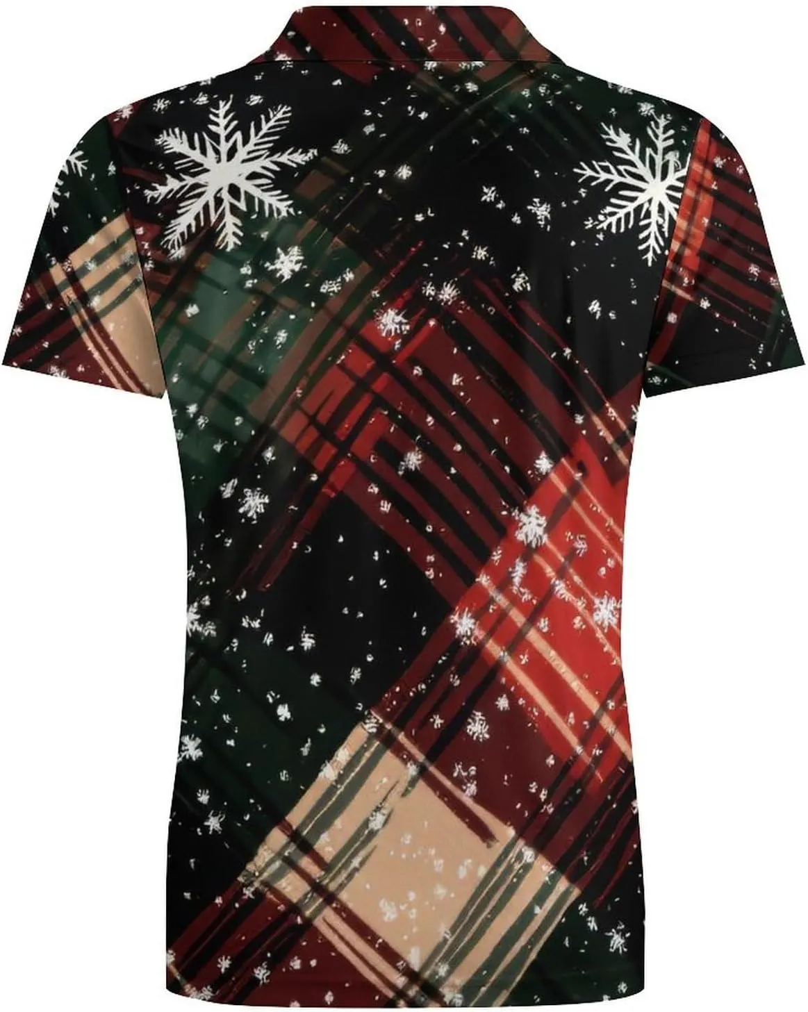 Pink-Art Pattern Men's Polo Shirts Short Sleeve Blend Performance Fashion Business Casual Collared Shirts