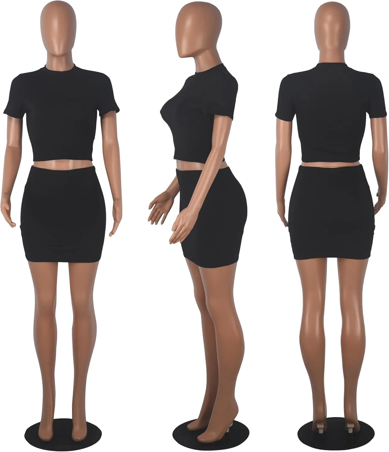 PORRCEY Women Sexy Casual Leopard Print Crop Top Y2K Clubwear Party Club Night 2 Piece Mini Dress