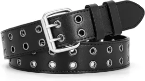 Rhinestone Belt for Men Women, Western Cowboy Cowgirl Belts Bling Leather Belt With Cross and Diamond for Jeans