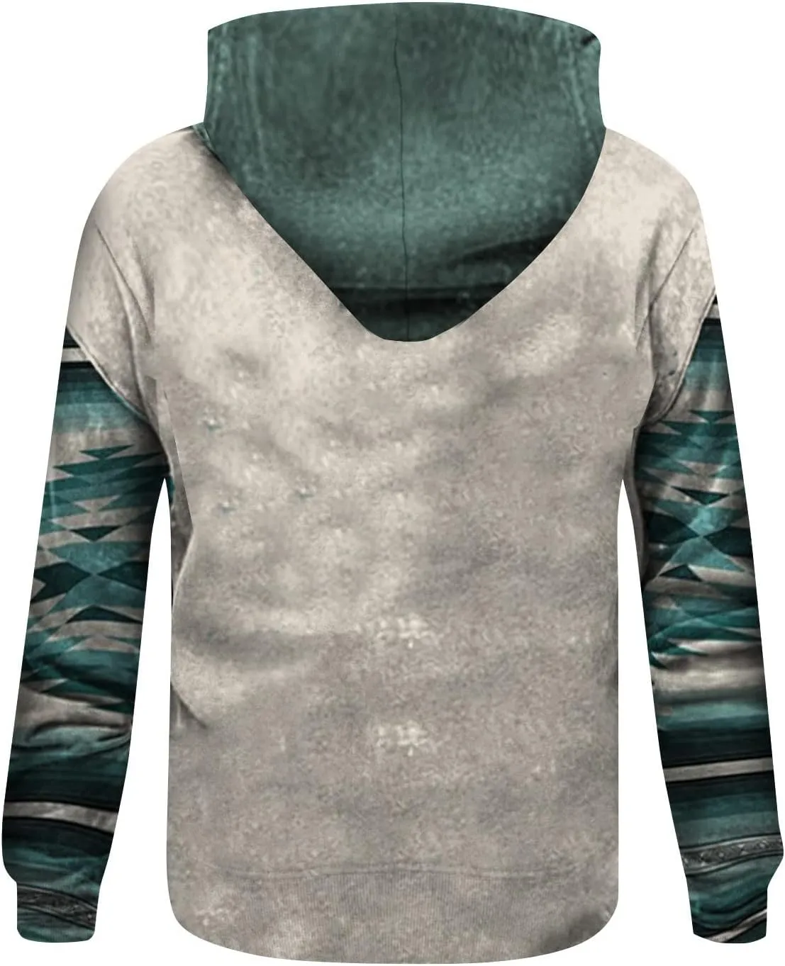 RTTUIOP Mens Aztec Hoodies Long Sleeve Shirt Crewneck Sweatshirt Casual Vintage Pullovers with Pocket
