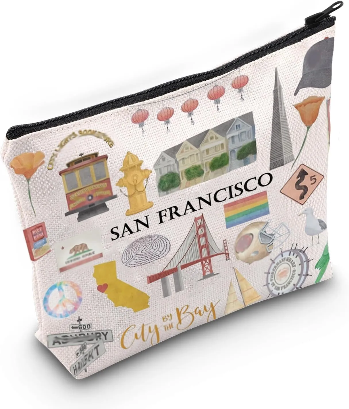 San Francisco Makeup Bag Travel Gift Trip Gift for Her Moving to Gi ft (San Francisco)