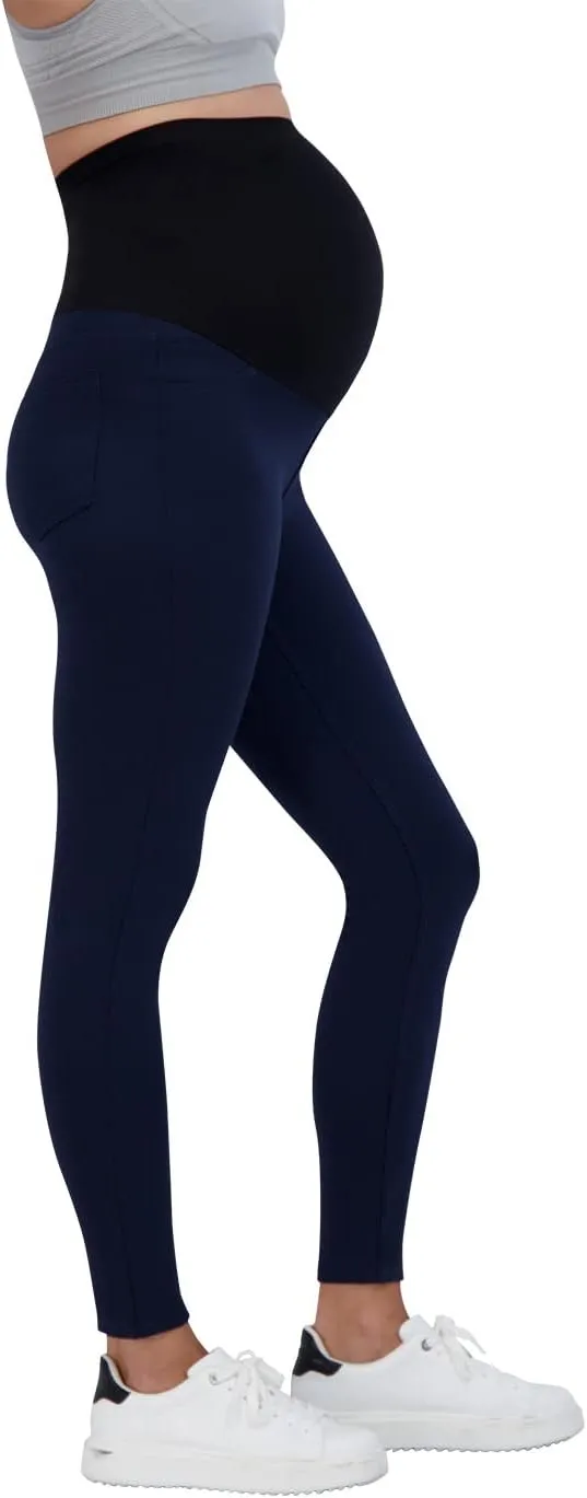 Savi Parker Womens Ponte Maternity Leggings with Pockets  Pregnancy Clothes for All Seasons  28 Inseam