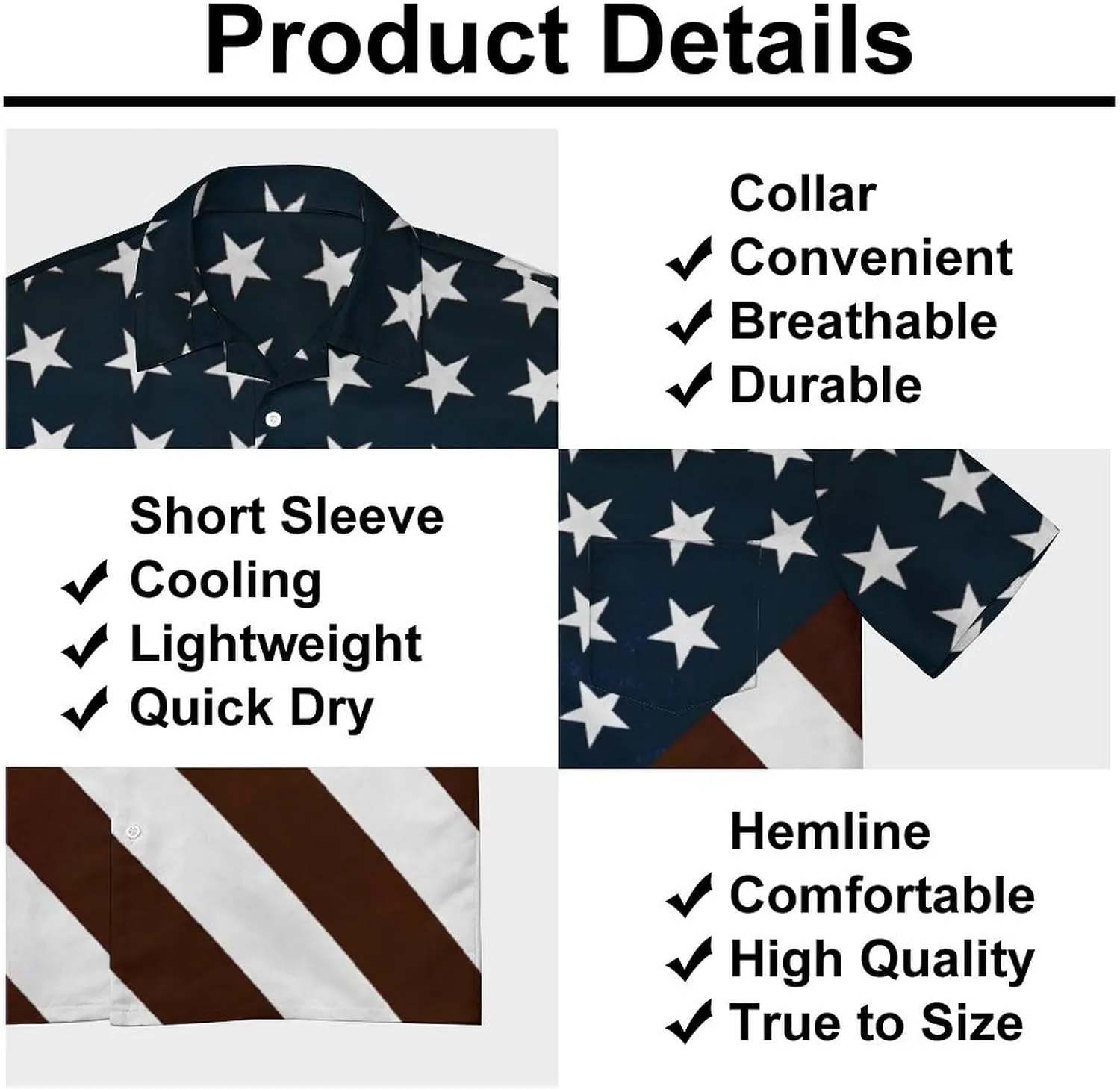 Shirts for Men Short Sleeve Beach Shirt Casual Button Down Shirts Tops Quick Dry with Designs
