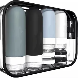 Silicone Travel Bottles Set | travel accessories | travel bottles for toiletries | Portable, Leak-Proof | Multifunctional for Personal Care | Gym |