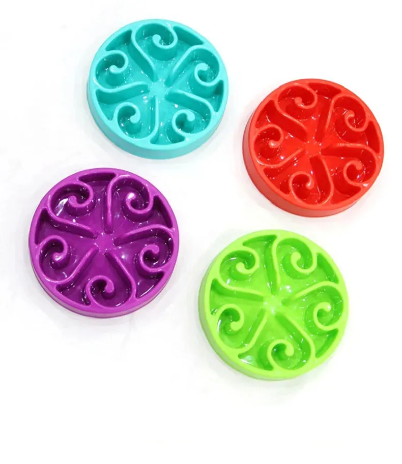 Slow Feeder Dog Bowl - Durable Pet Feeding Accessory for Enhanced Meal Times