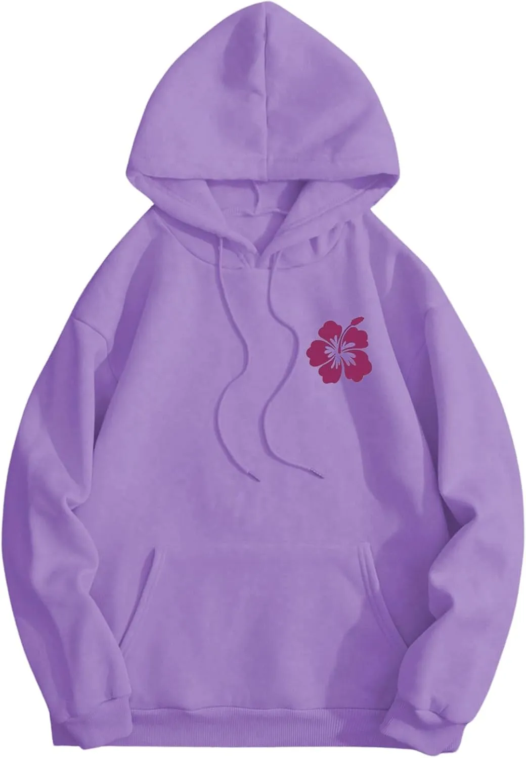 SOLY HUX Womens Sweatshirt Graphic Hoodies Letter Print Casual Long Sleeve Drawstring Pullover Tops with Pocket