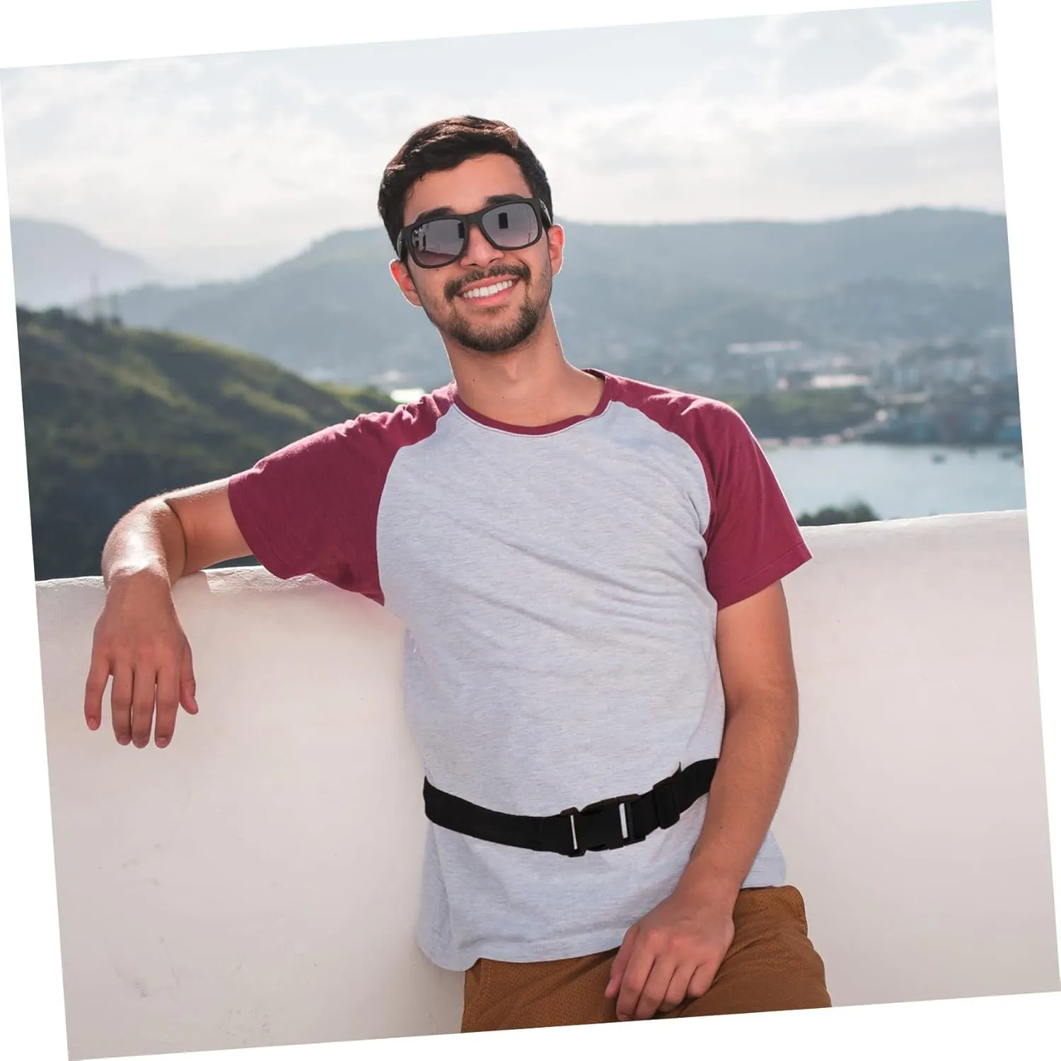 SUPVOX 2pcs Money Hiding Belt Travel Money Belt Waist Bag Para Hombres Womens Wallet Money Belts for