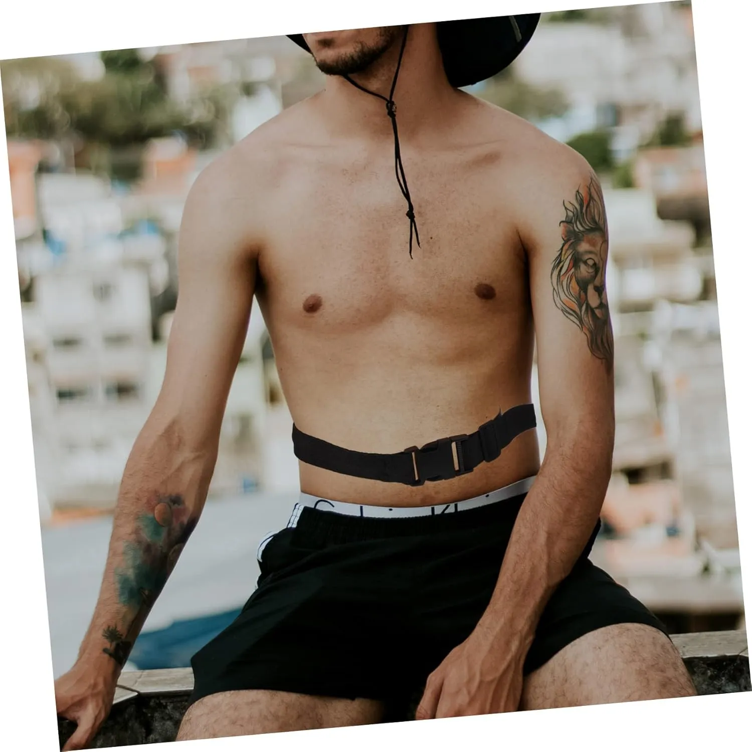 SUPVOX 2pcs Money Hiding Belt Travel Money Belt Waist Bag Para Hombres Womens Wallet Money Belts for