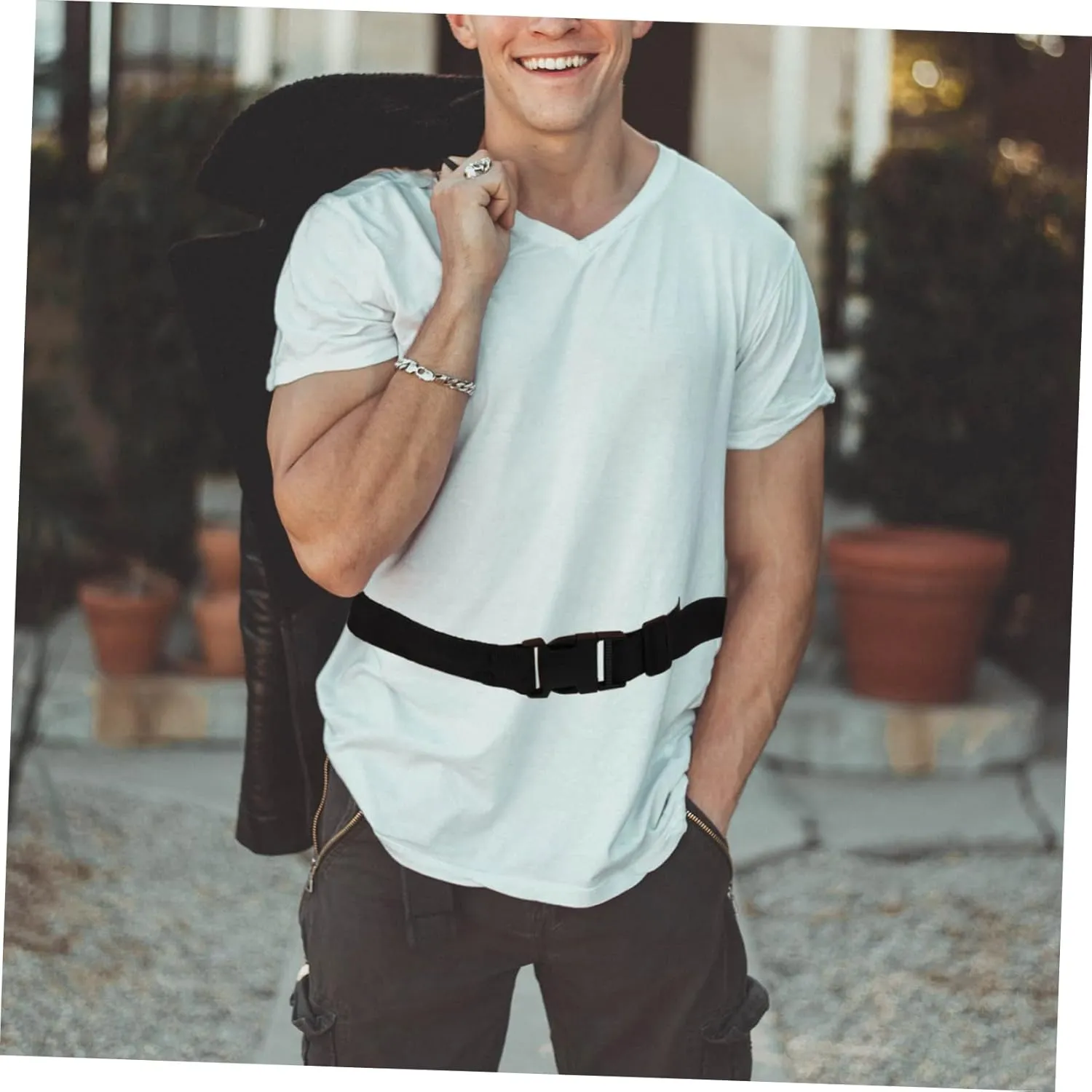 SUPVOX 2pcs Money Hiding Belt Travel Money Belt Waist Bag Para Hombres Womens Wallet Money Belts for