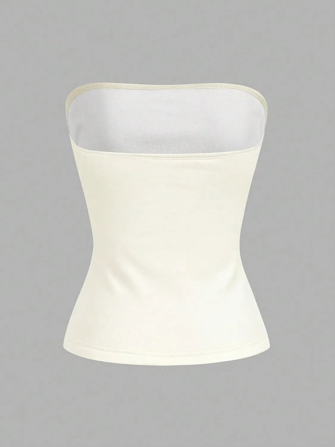 T Shirts for Women 2025 Summer 4pcs Solid Color Long Padded Camisole Tops Trendy Blouses