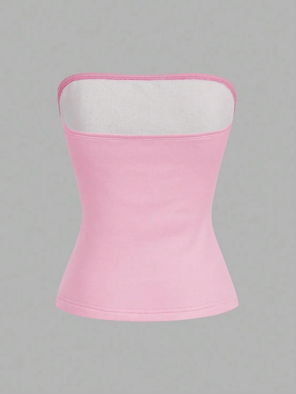 T Shirts for Women 2025 Summer 4pcs Solid Color Long Padded Camisole Tops Trendy Blouses