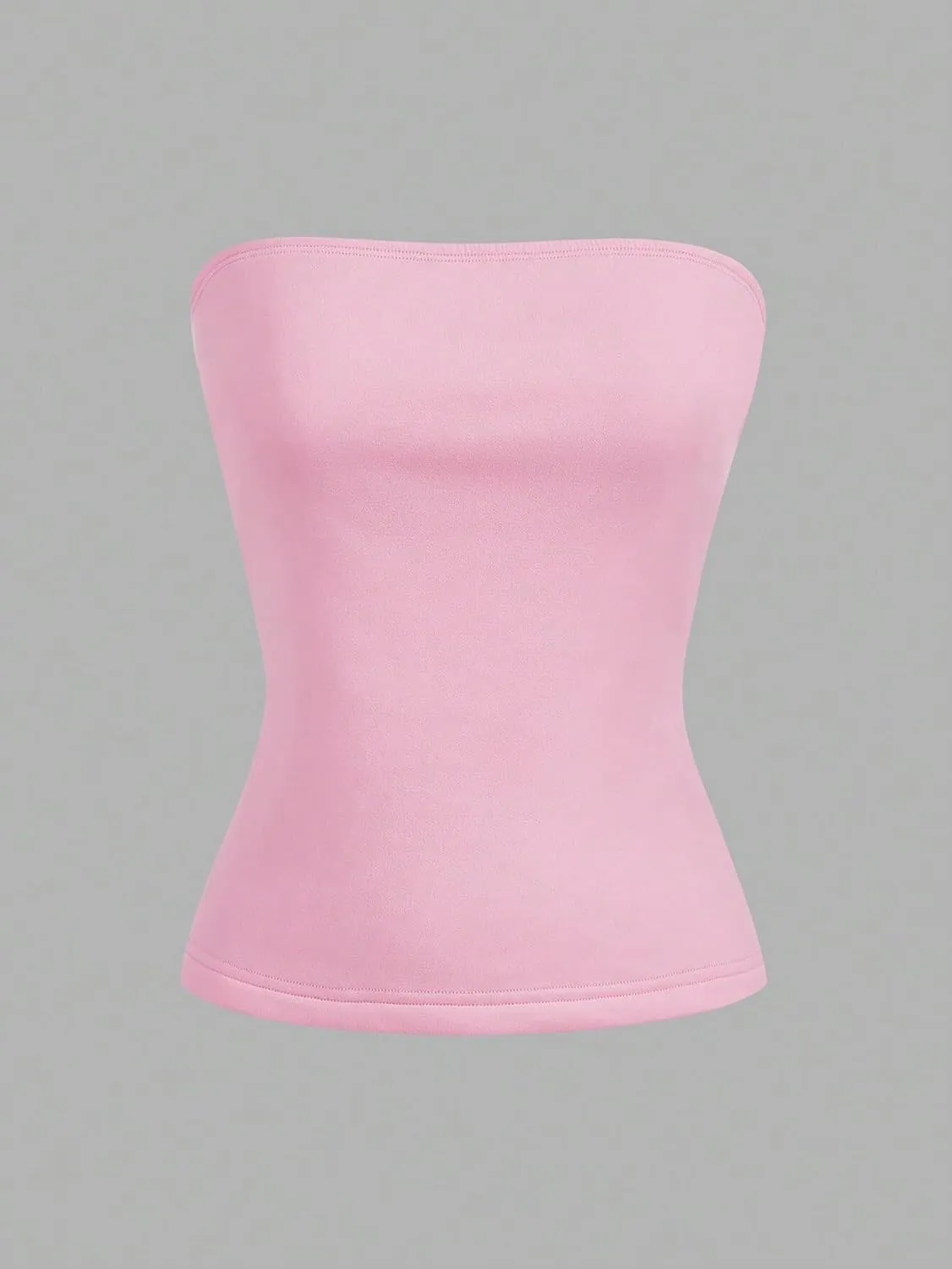 T Shirts for Women 2025 Summer 4pcs Solid Color Long Padded Camisole Tops Trendy Blouses