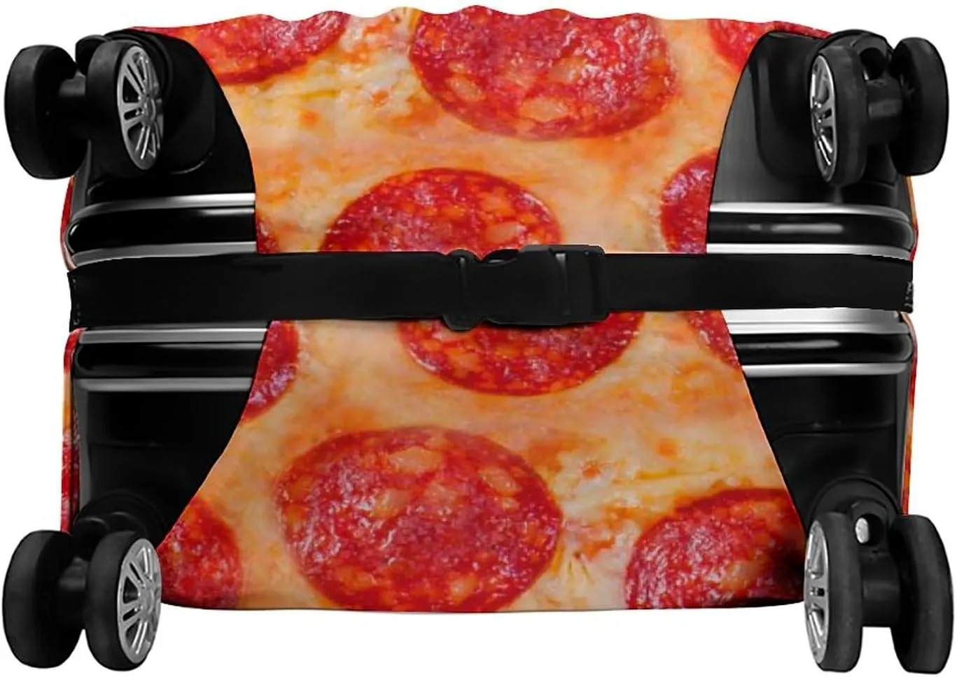 Travel Luggage Cover Pizza, Washable Luggage Suitcase Covers, Travel Luggage Sleeve Protector for Wheeled Suitcase, Travel Accessories, S