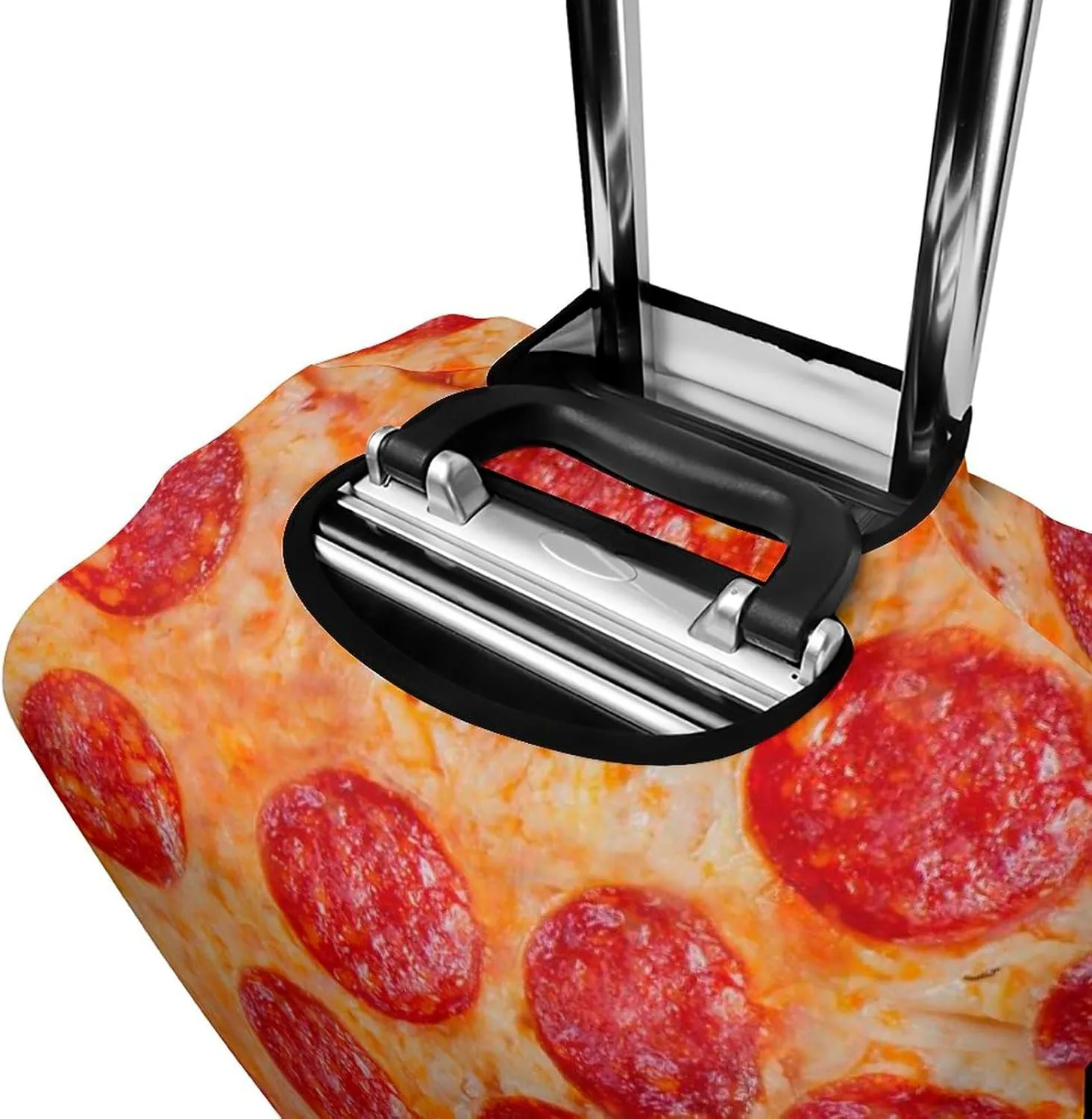 Travel Luggage Cover Pizza, Washable Luggage Suitcase Covers, Travel Luggage Sleeve Protector for Wheeled Suitcase, Travel Accessories, S
