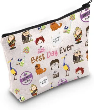 Up Movie Inspired Gift - Best Day Ever Cosmetic Makeup Bag for Up Movie Lover