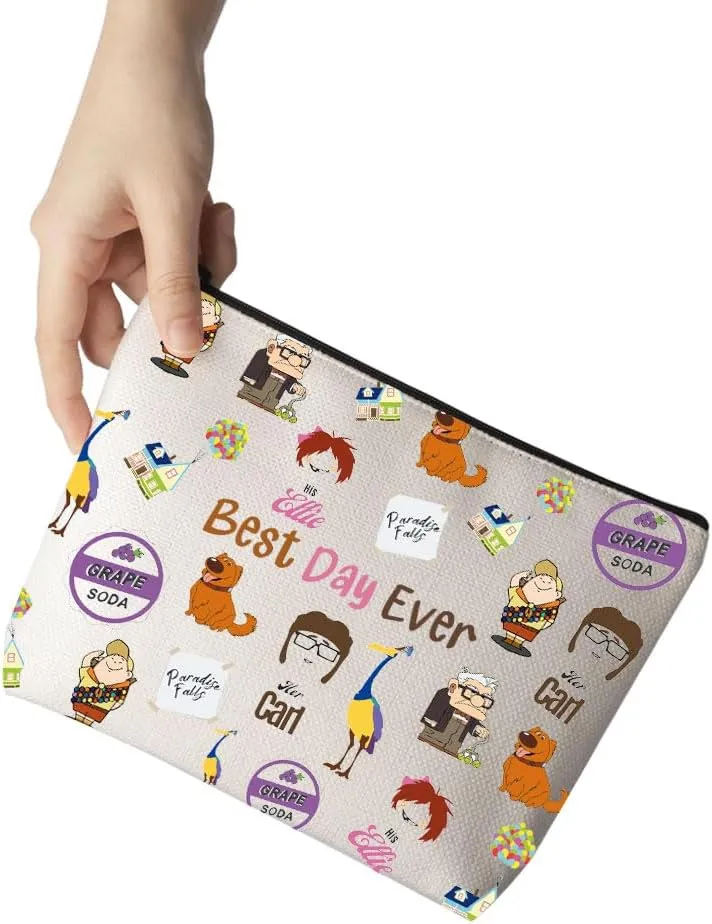 Up Movie Inspired Gift - Best Day Ever Cosmetic Makeup Bag for Up Movie Lover
