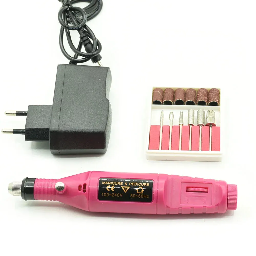 UV Lamp Nail Set For Manicure Kit 10&20 Color Gel Varnish Set Nail Drill Machine Kit Nail File Tool  Nail Extension Set