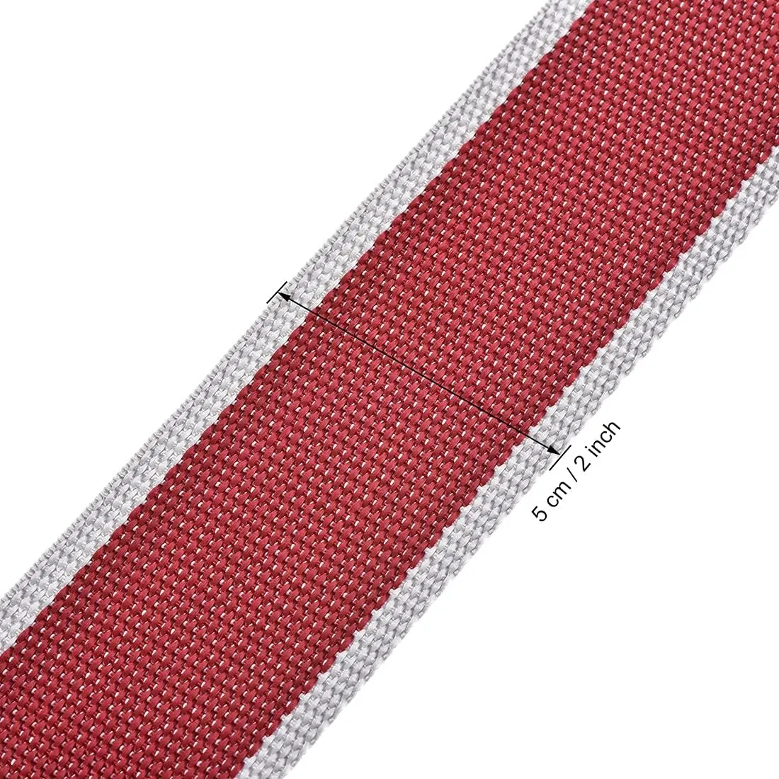 uxcell Luggage Straps Suitcase Belts with Buckle, Combination Lock, 2Mx5cm Adjustable PP Travel Packing Accessories, Red Gray 2Pcs