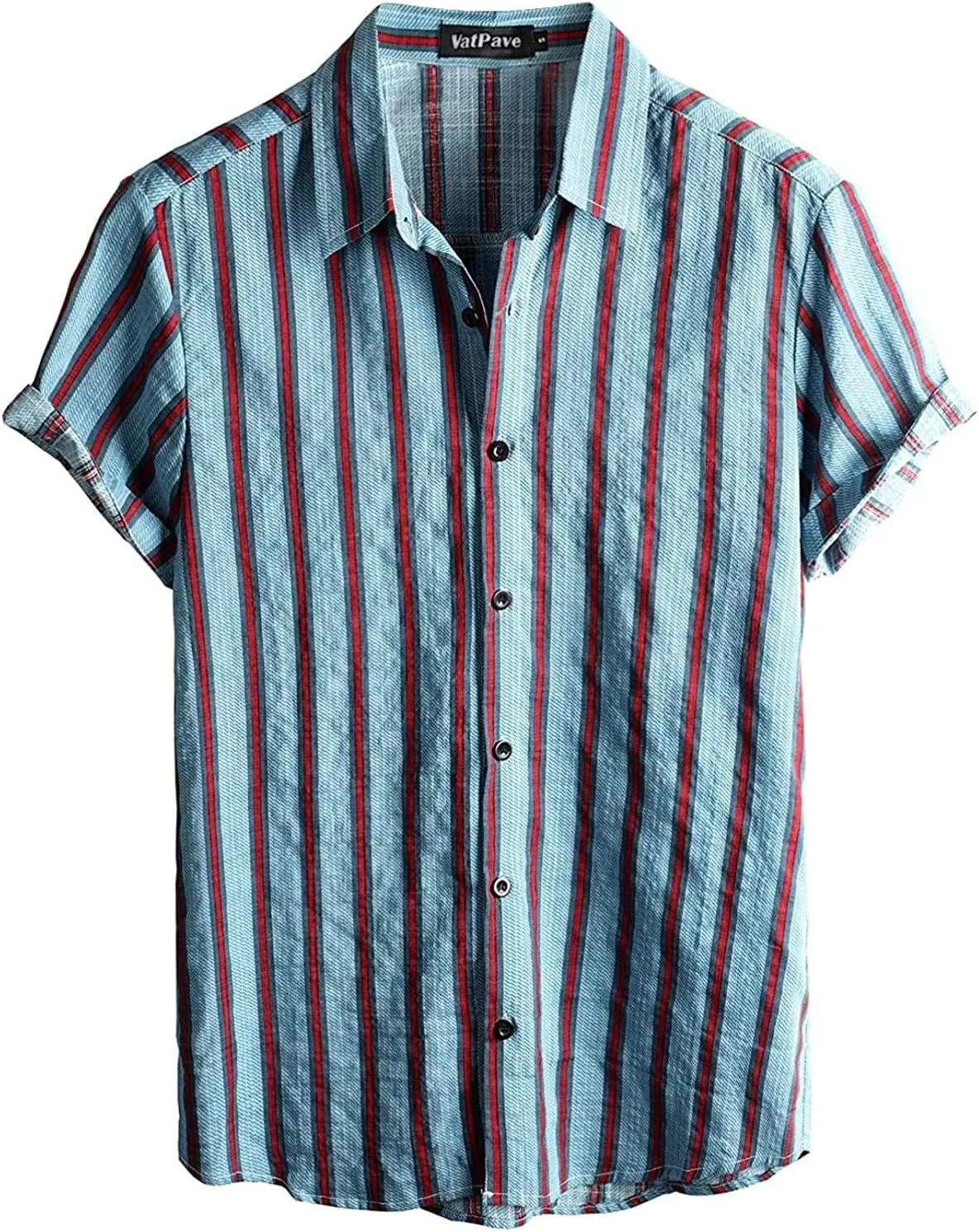 VATPAVE Mens Floral Hawaiian Shirts Short Sleeve Button Down Beach Shirts Suits