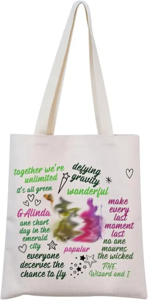 W Tote Bag W Musical Tote W Musical Merch W Quote W Fans Gift