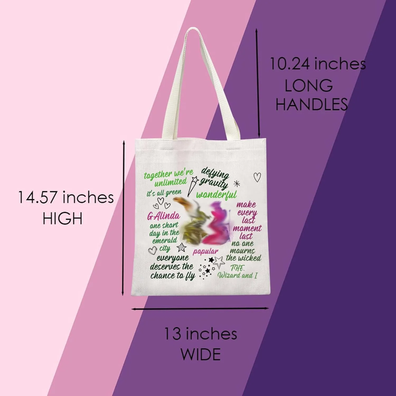 W Tote Bag W Musical Tote W Musical Merch W Quote W Fans Gift