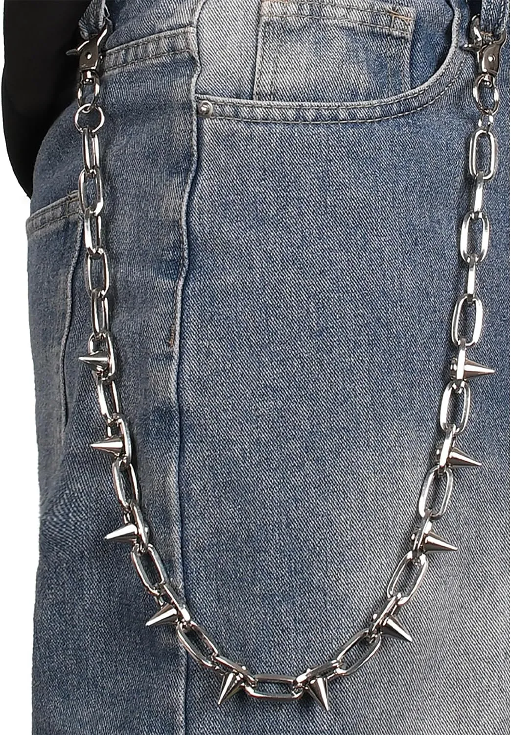 Wallet Chain Pants Chain Hip Hop Punk Jeans Chain Key Chain Goth Heavy Rivet Accessories for Women Men