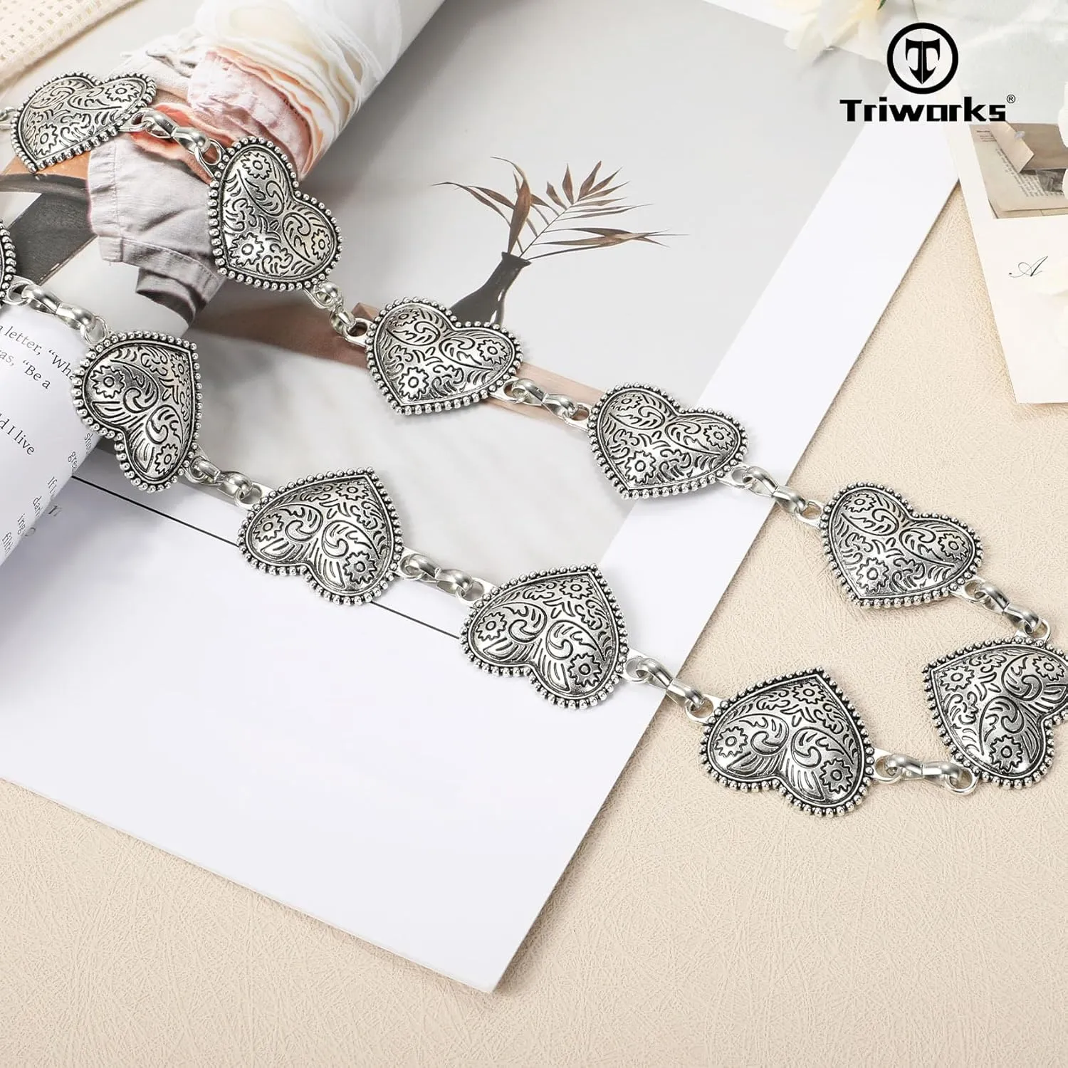 Western Metal Concho Belt for Women Western Cowgirl Chain Belts for Dresses Jeans Country Concert Outfit Belt