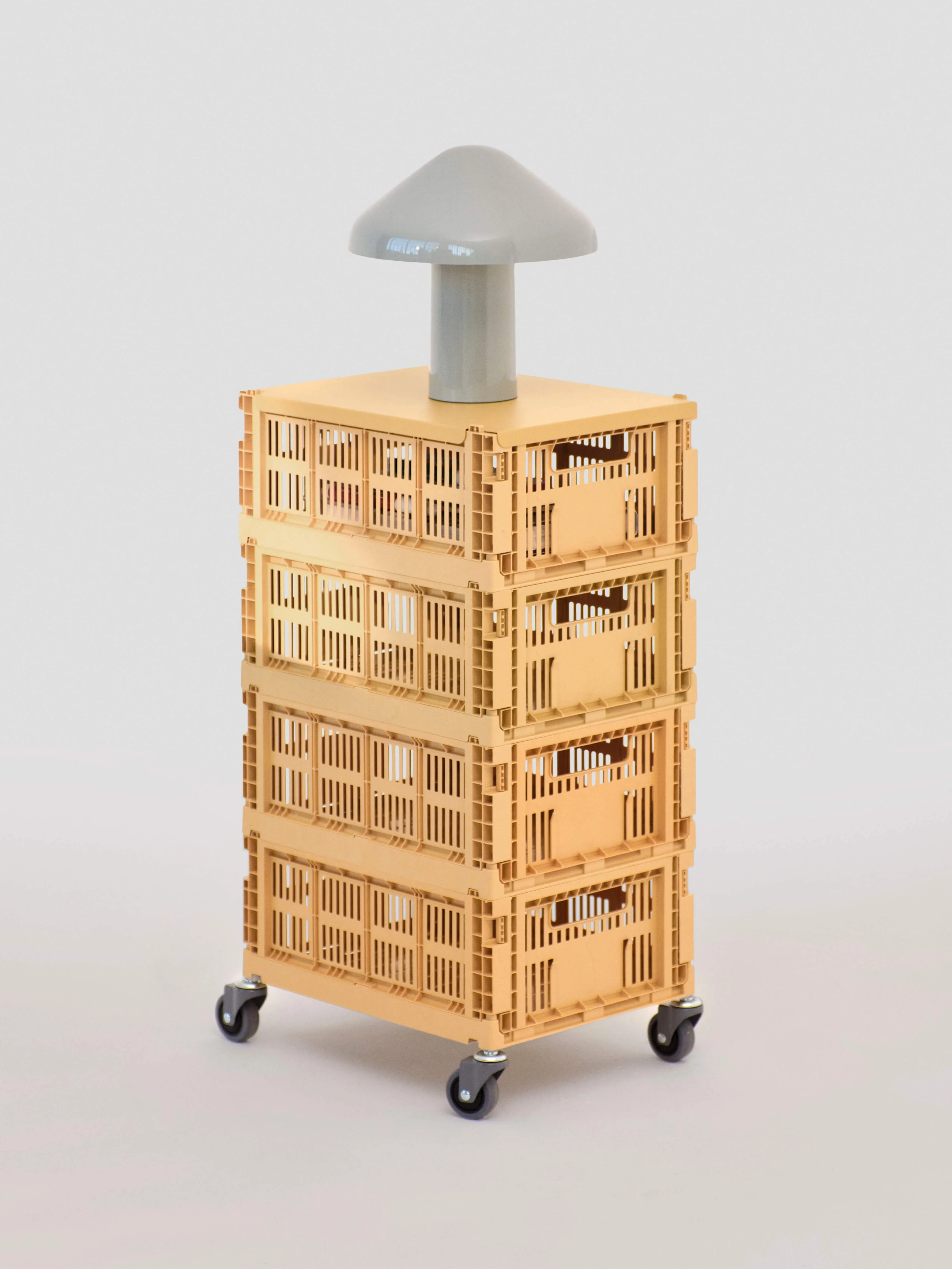 Wheels for Colour Crates - Set of 4 | Medium | Grey | by HAY