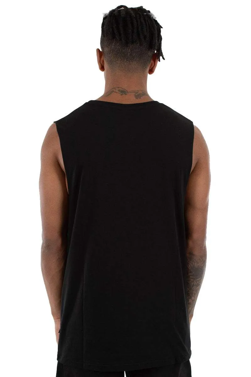 WNDRR MANIFEST MUSCLE TEE - BLACK