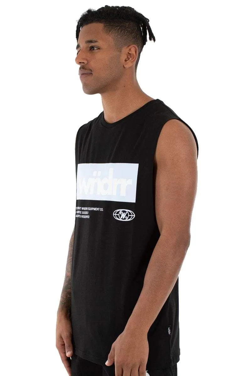 WNDRR MANIFEST MUSCLE TEE - BLACK