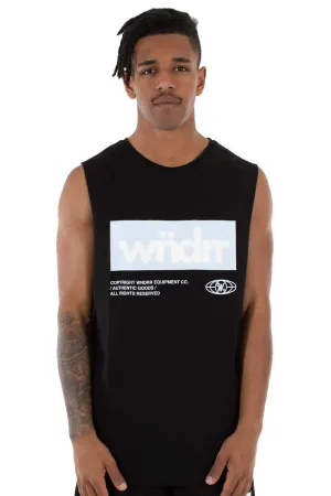 WNDRR MANIFEST MUSCLE TEE - BLACK