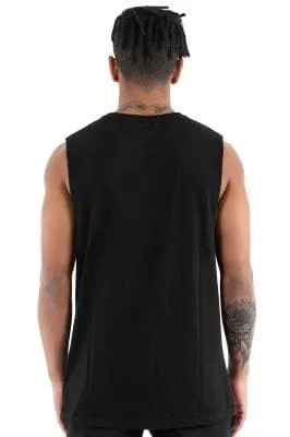 WNDRR SLATE MUSCLE TEE - BLACK