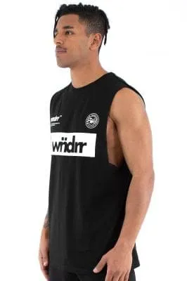 WNDRR SLATE MUSCLE TEE - BLACK