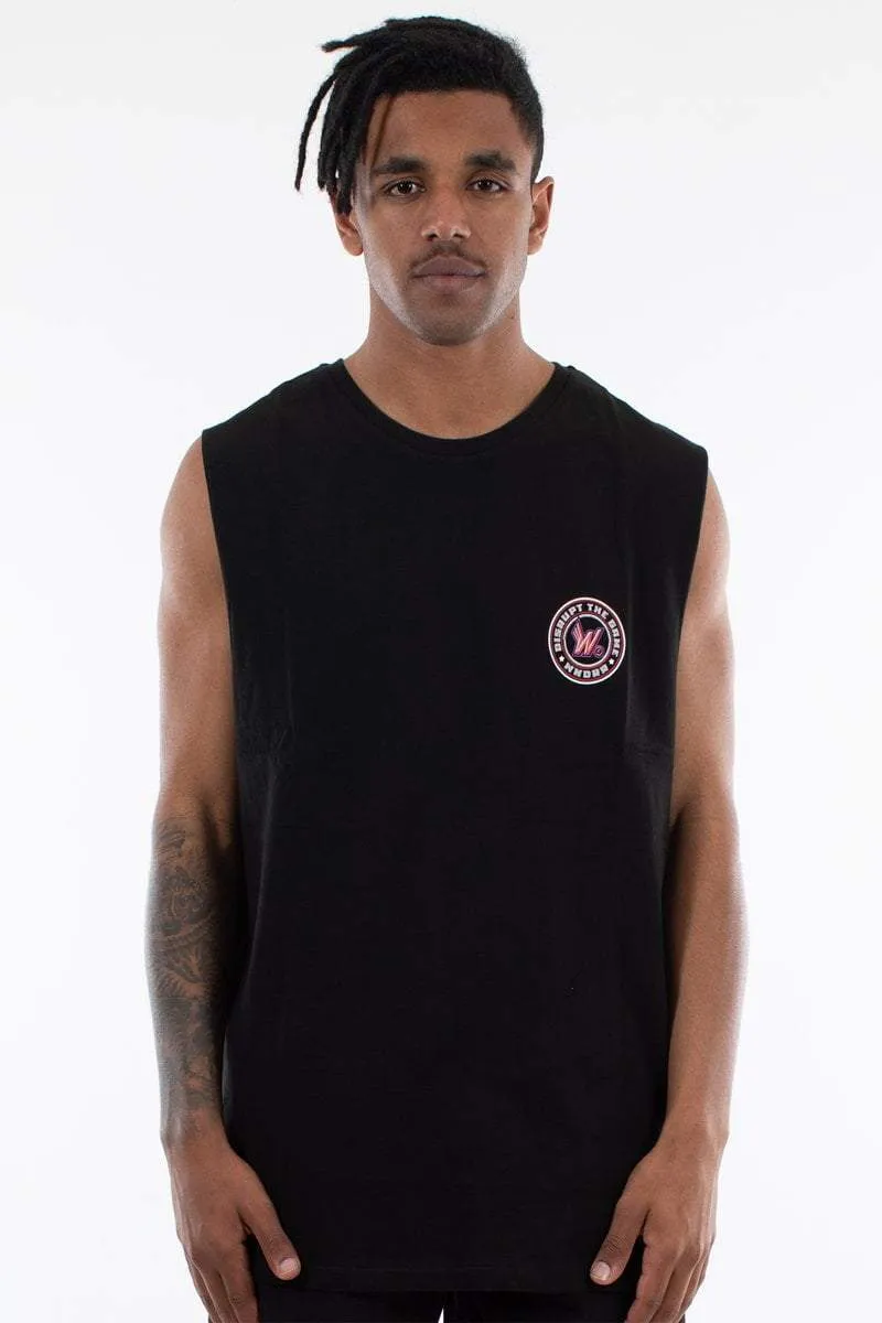 WNDRR TIMELESS MUSCLE TEE - BLACK