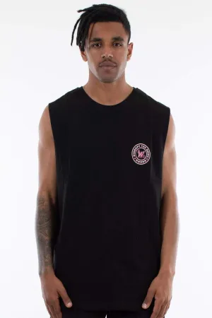 WNDRR TIMELESS MUSCLE TEE - BLACK