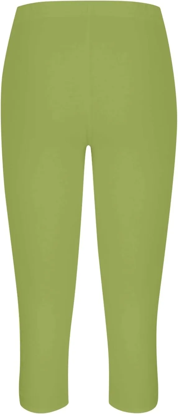 Womens Capris for Summer Dressy Cropped High Waist Yoga Pants Comfy Stretchy Leggings Workout Compression Trouser