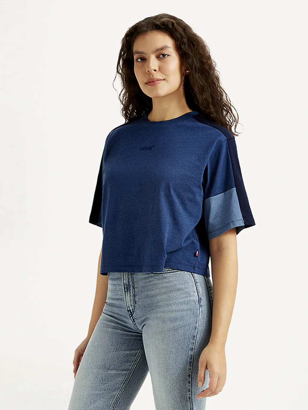 Women's Colorblock Crew Neck T-shirt