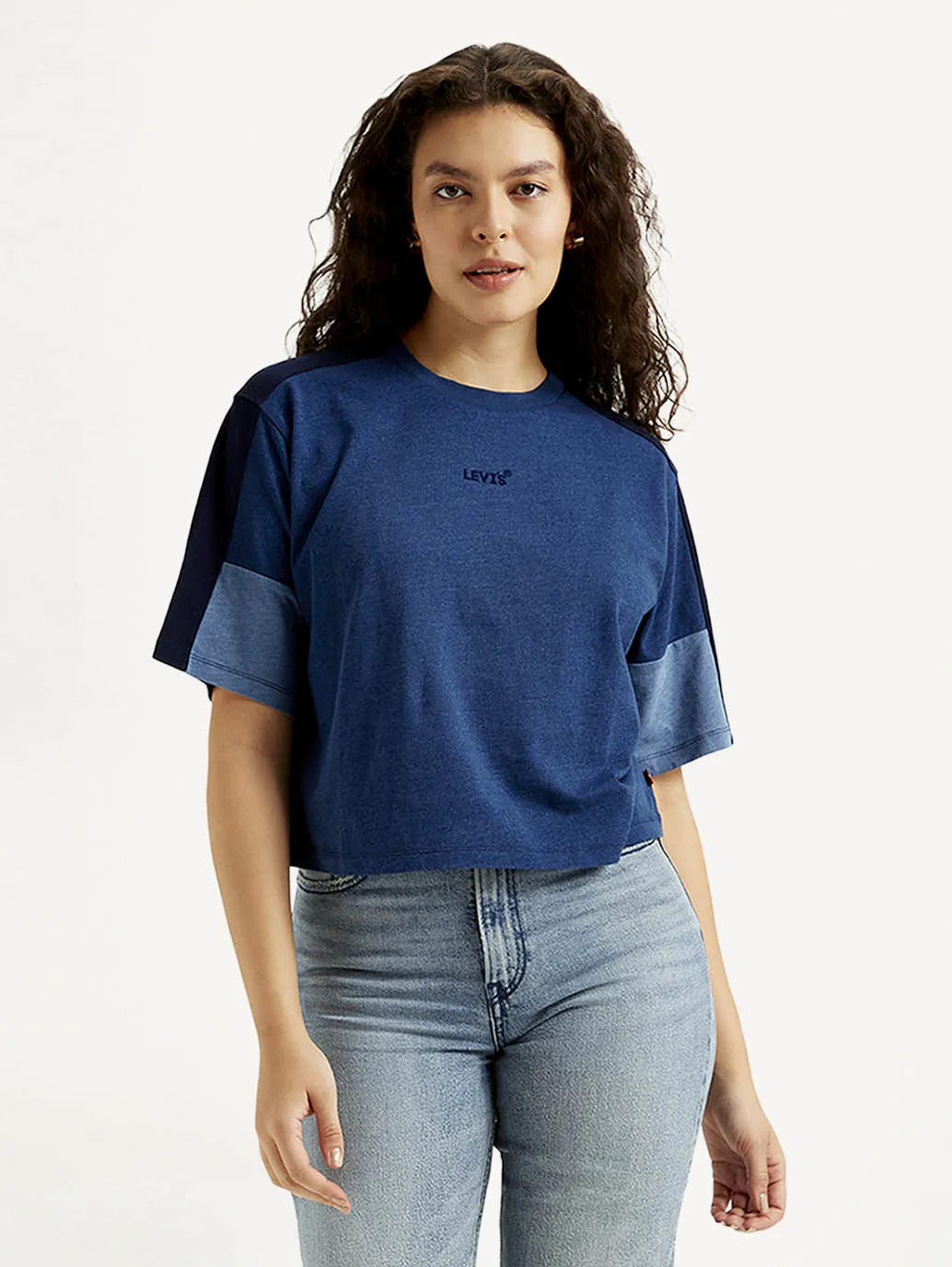 Women's Colorblock Crew Neck T-shirt