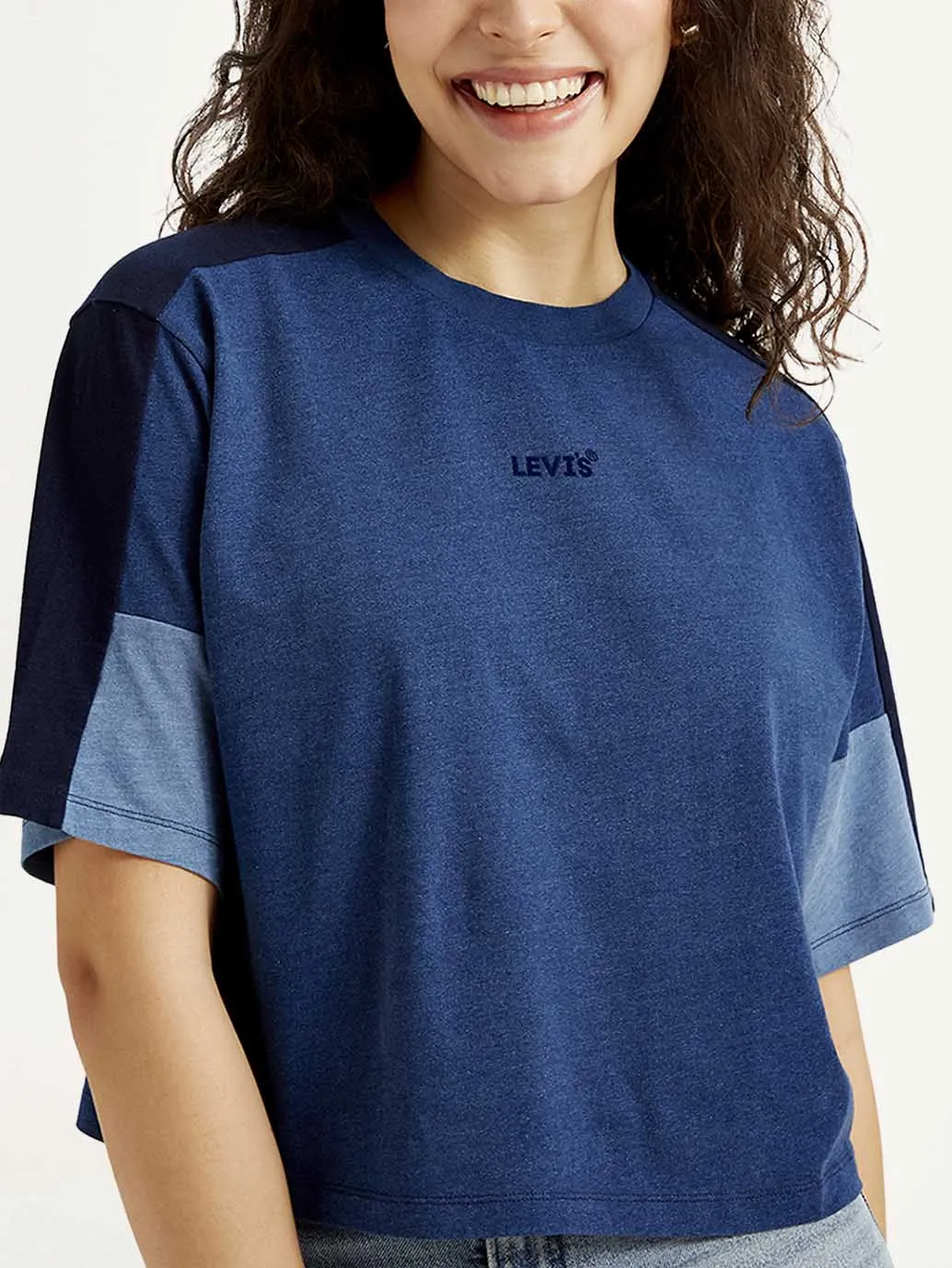 Women's Colorblock Crew Neck T-shirt