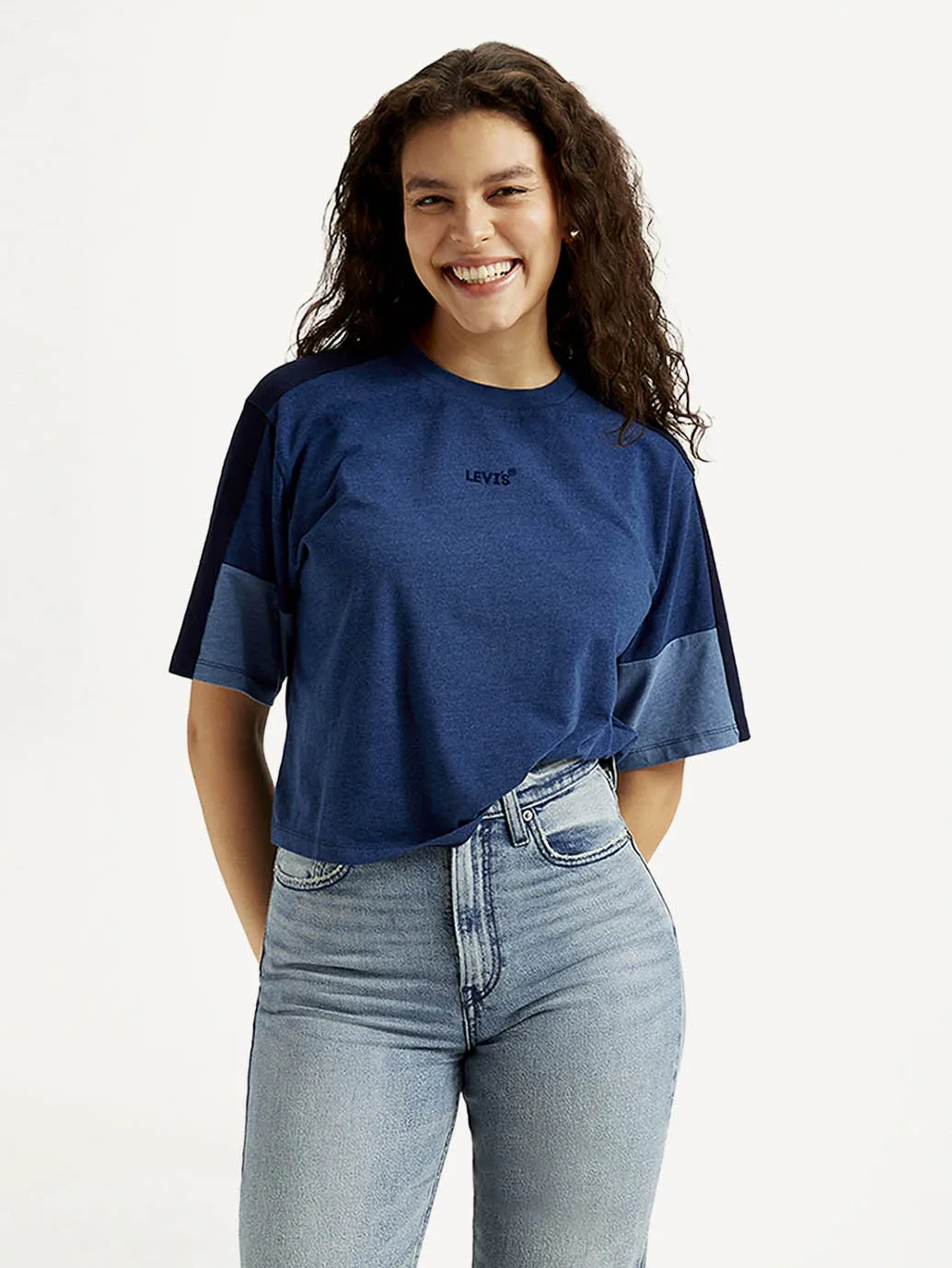 Women's Colorblock Crew Neck T-shirt