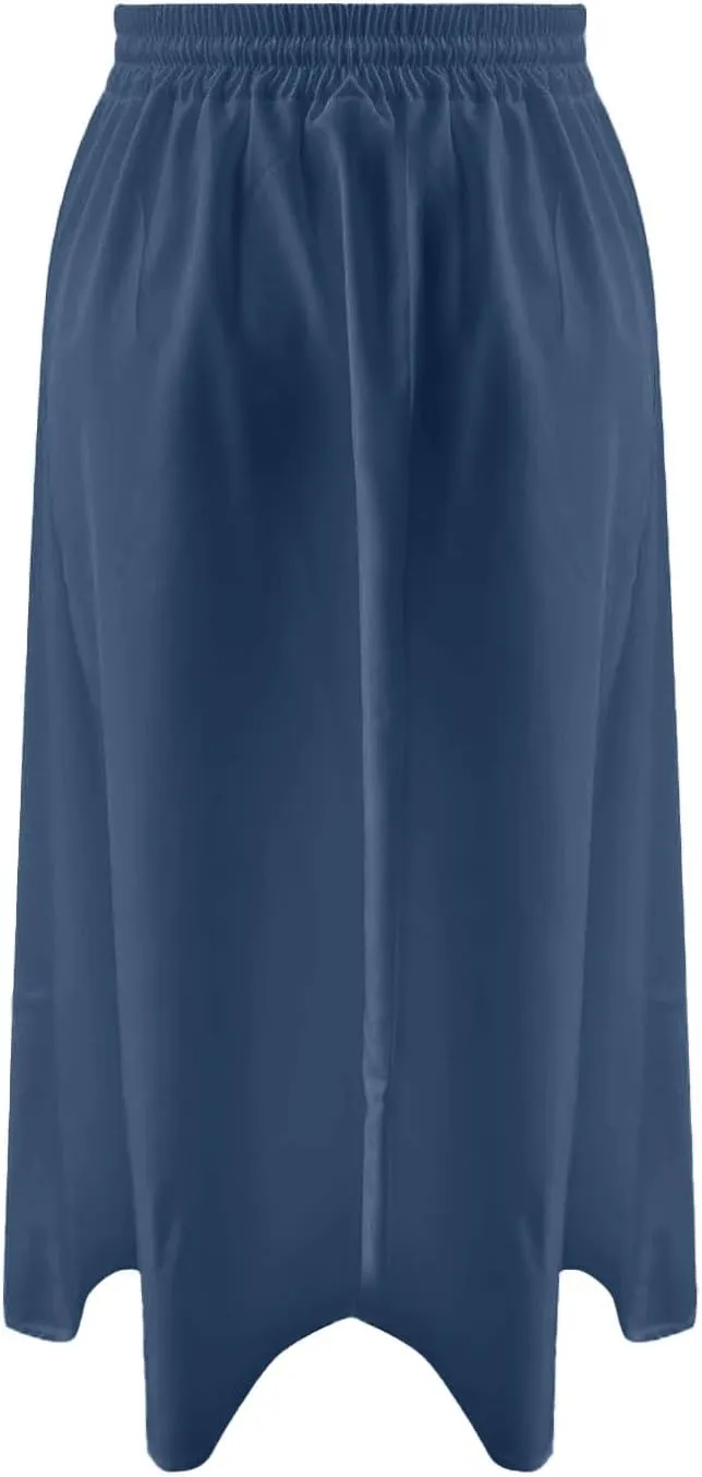 Womens High Waisted Skirts Drawstring Lightweight Casual Baggy Skirt Comfortable Elastic Waisted Skorts with Pockets