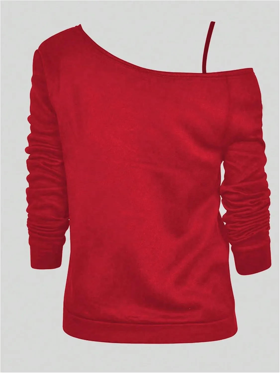 Women's Plus Size Graphic Sweatshirts Off The Shoulder Long Sleeve Pullovers Loose Vintage Y2K Tops