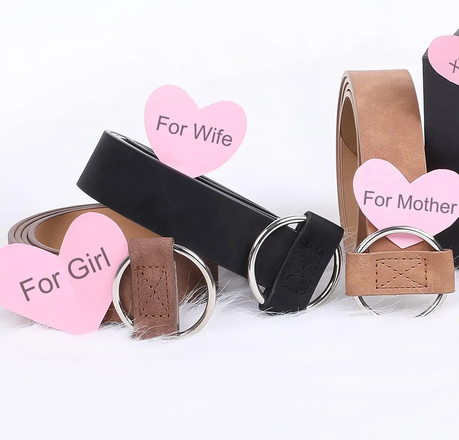 XZQTIVE Women Suede Belt Fashion Leather Belts With Silver Buckle Ladies Waist Belt For Jean Pant