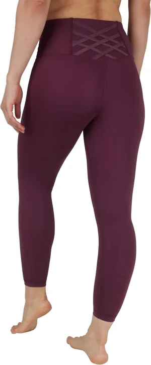 Yogalicious High Waist Squat Proof Criss Cross V-Back Ankle Length Leggings